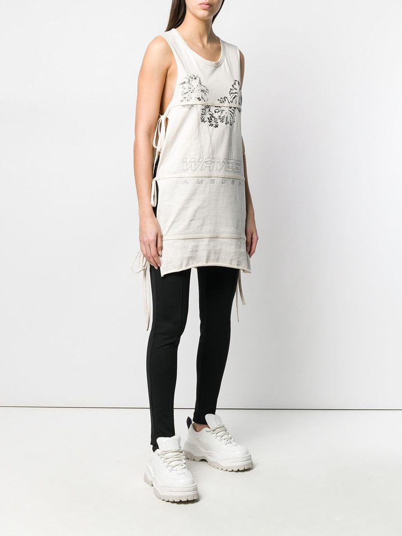 sleeveless tie T-shirt 3