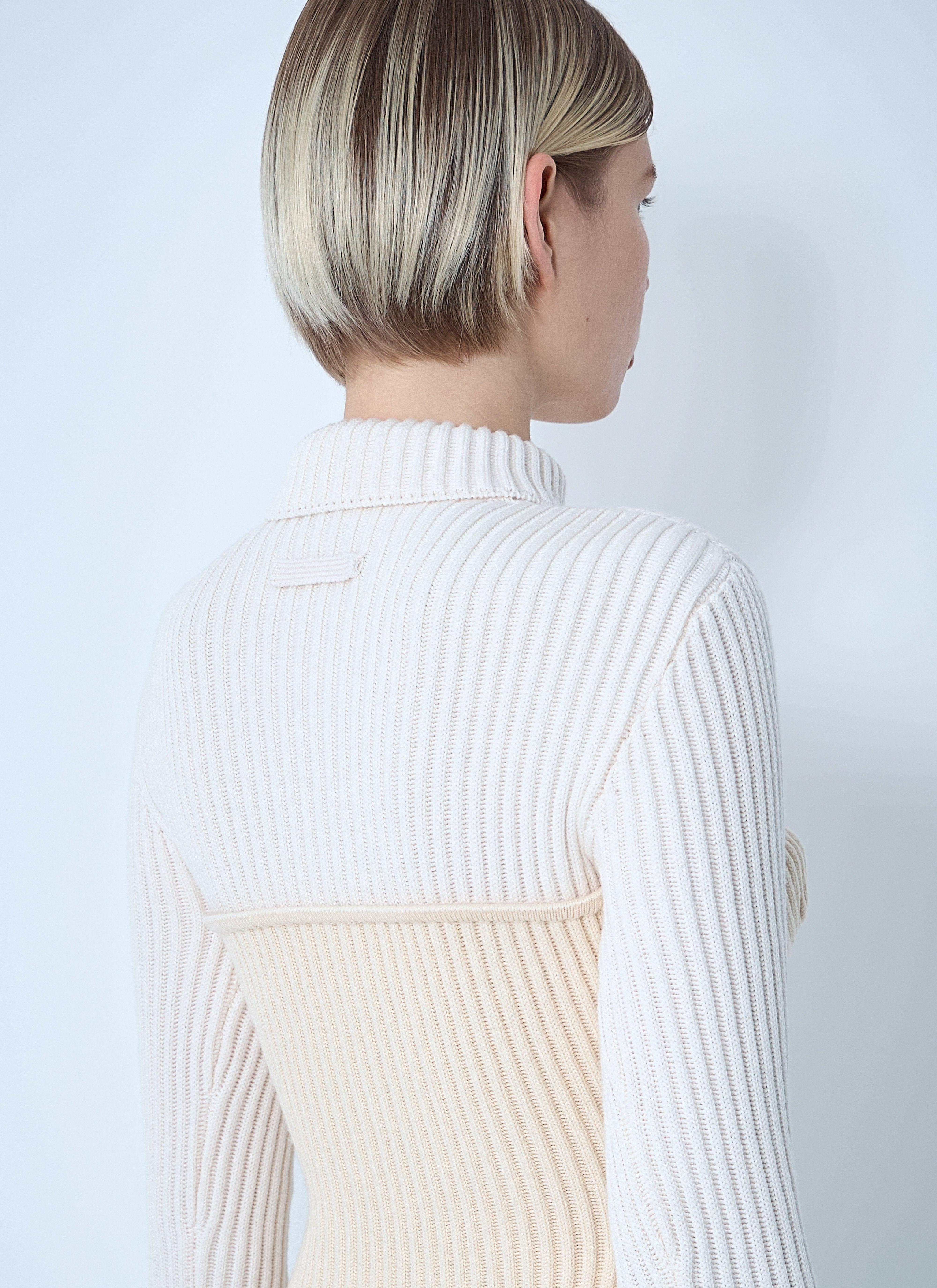 Jean Paul Gaultier Women Ribbed Wool Sweater - 6