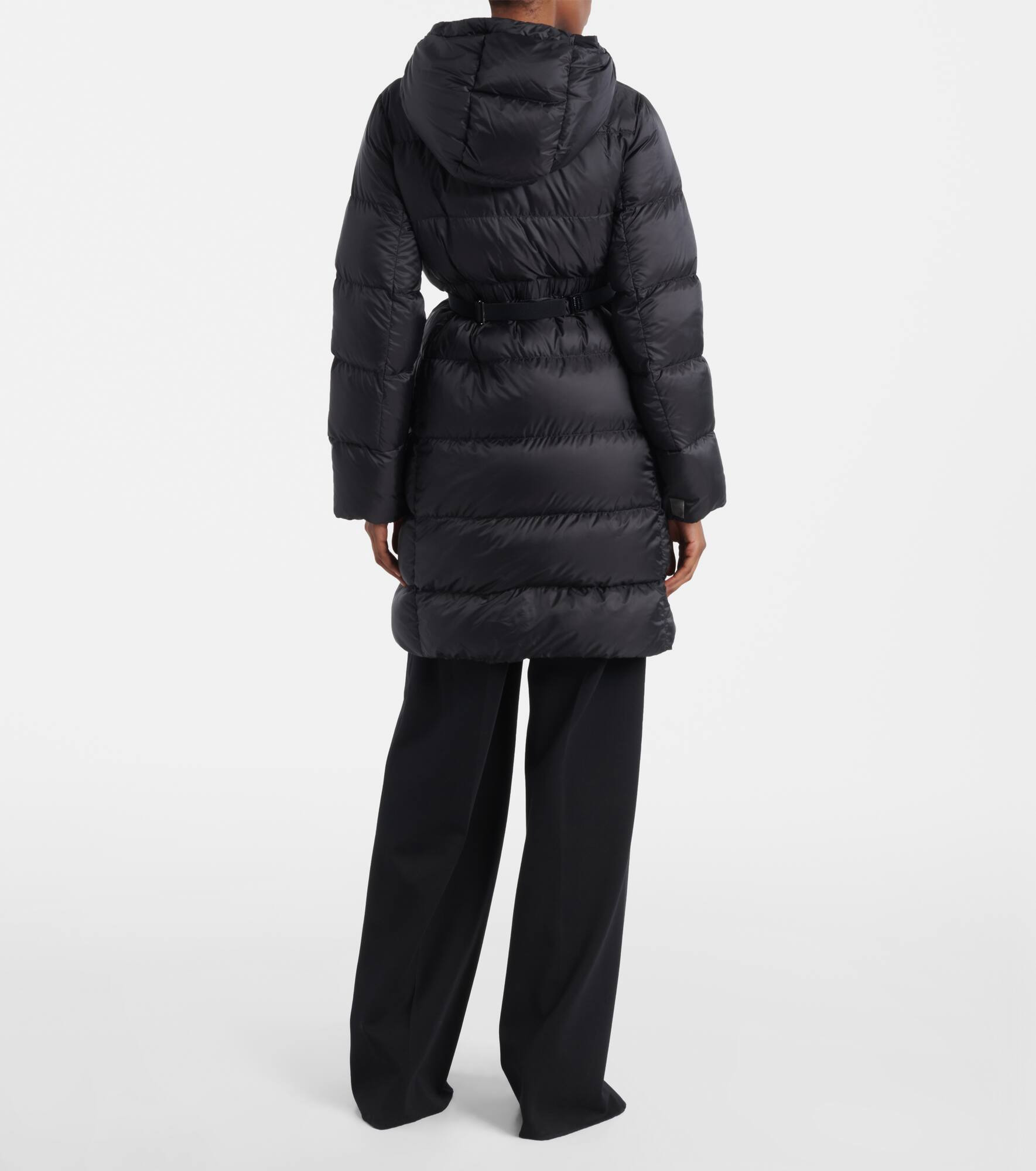 Belted quilted down coat - 3