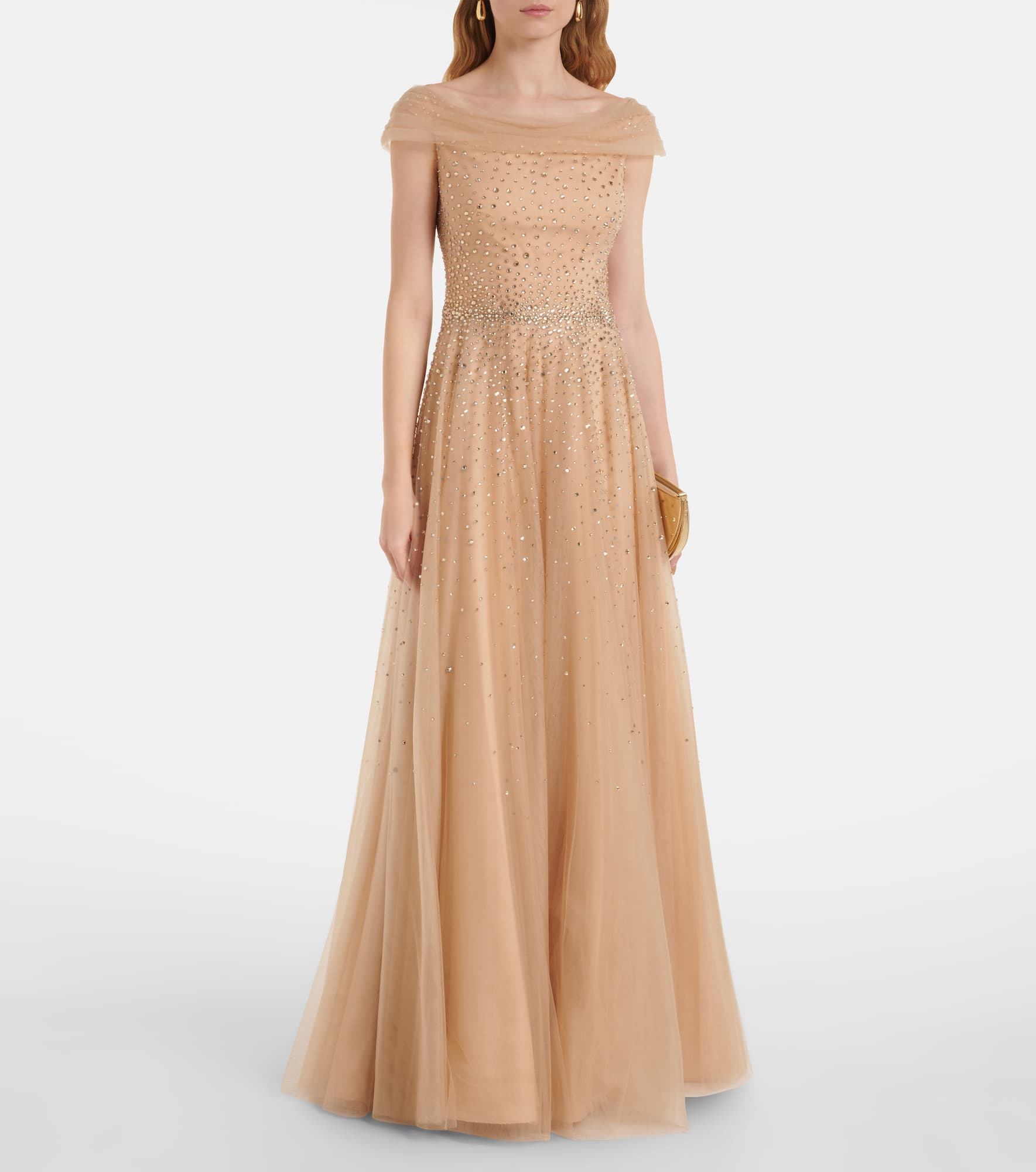 Shayla embellished tulle gown - 2