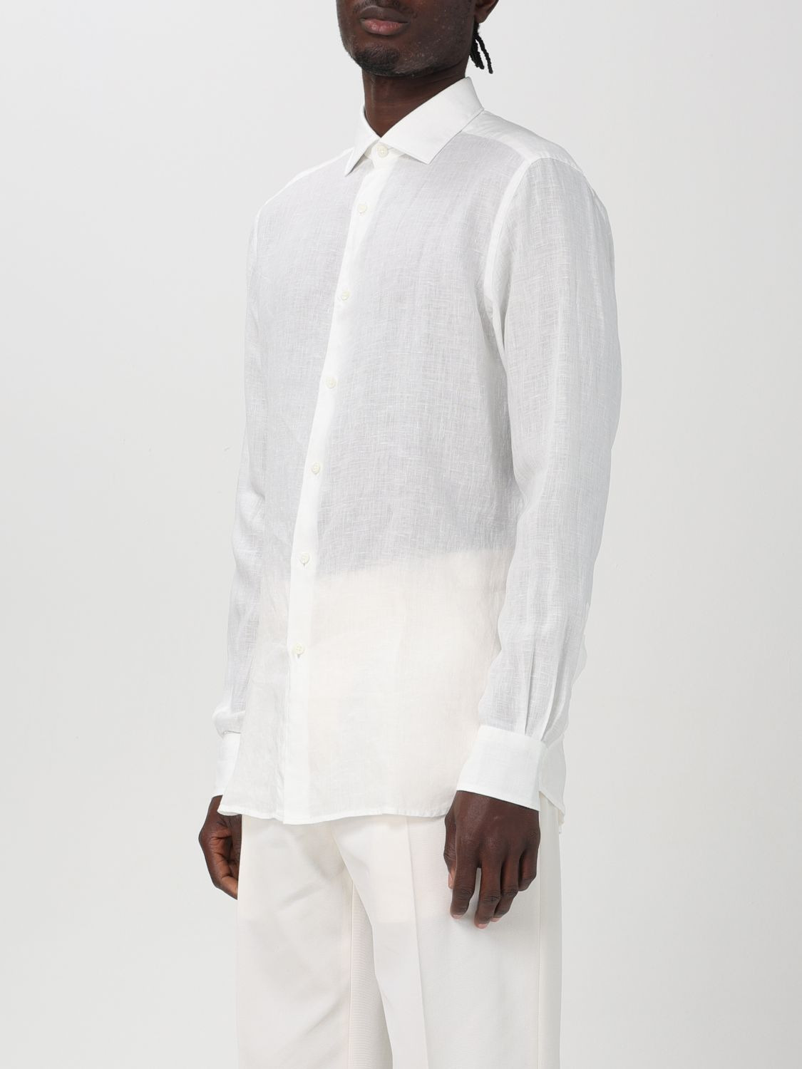 Zegna Shirt Men Sand - 4