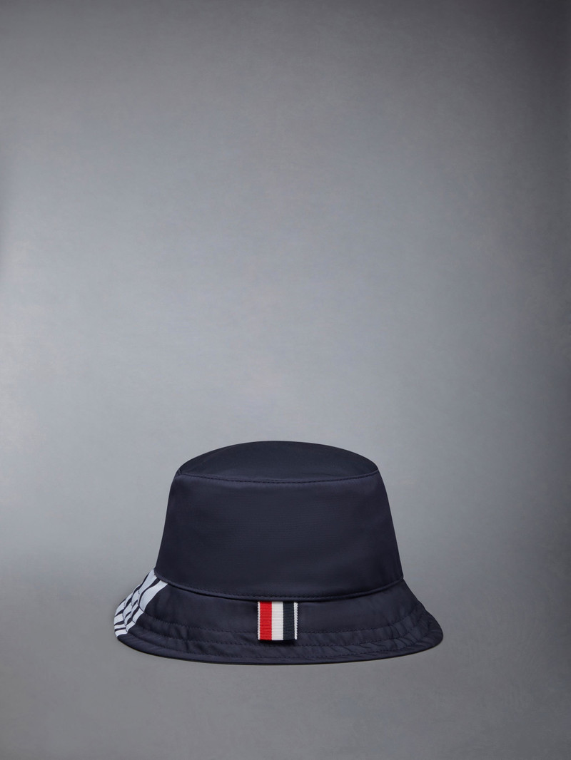 Thom Browne Nylon Swim Tech 4-Bar Bucket Hat outlook