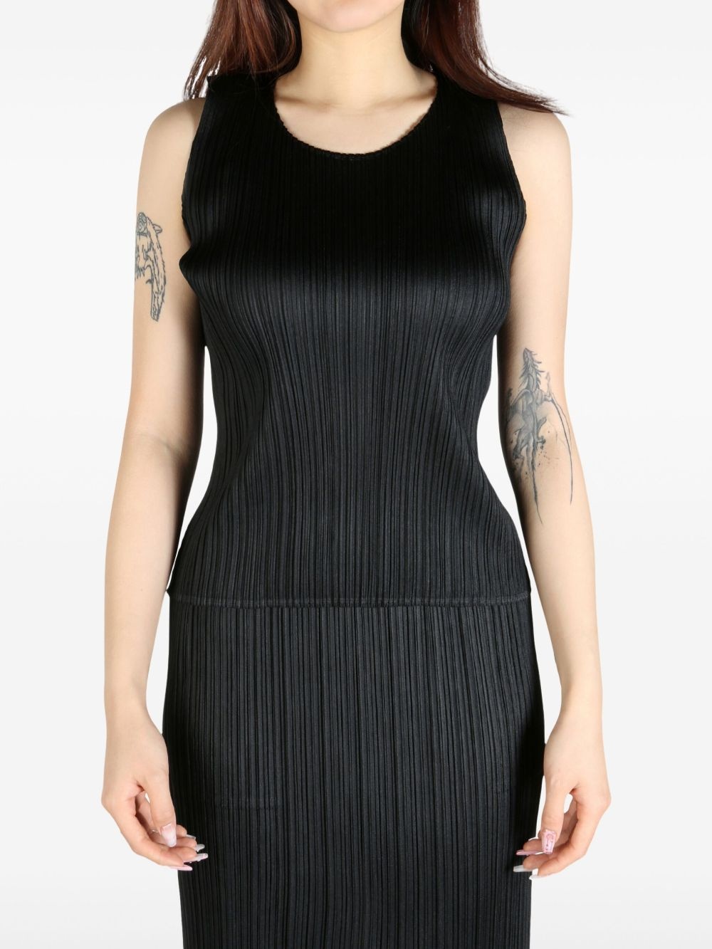 pleated tank top - 3