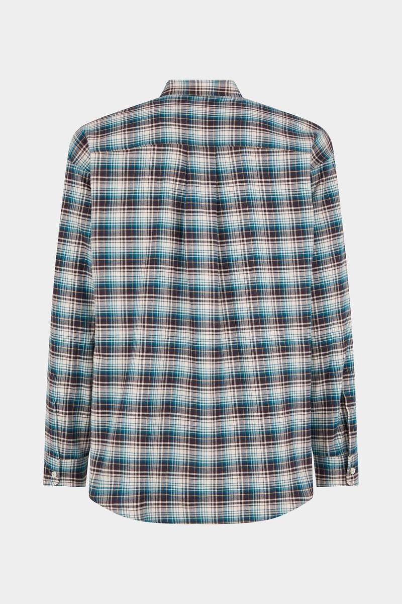 LAYERED SLEEVES CHECKED SHIRT - 2