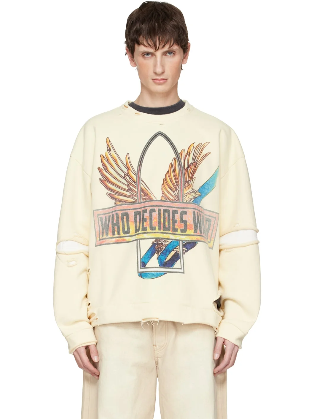 Off-White Ribbon Tour Sweatshirt - 1