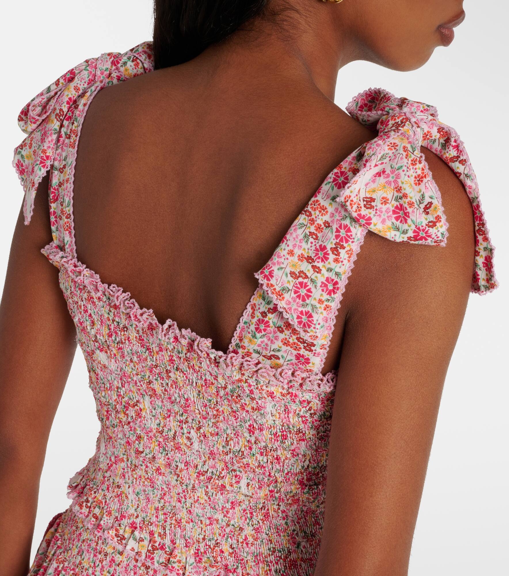 Trini floral shirred top - 5