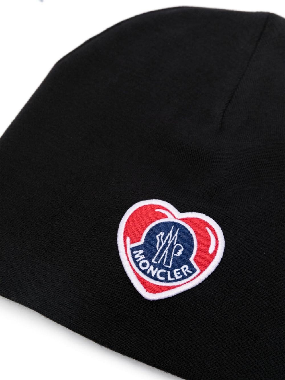 logo-patch fine-knit beanie - 2