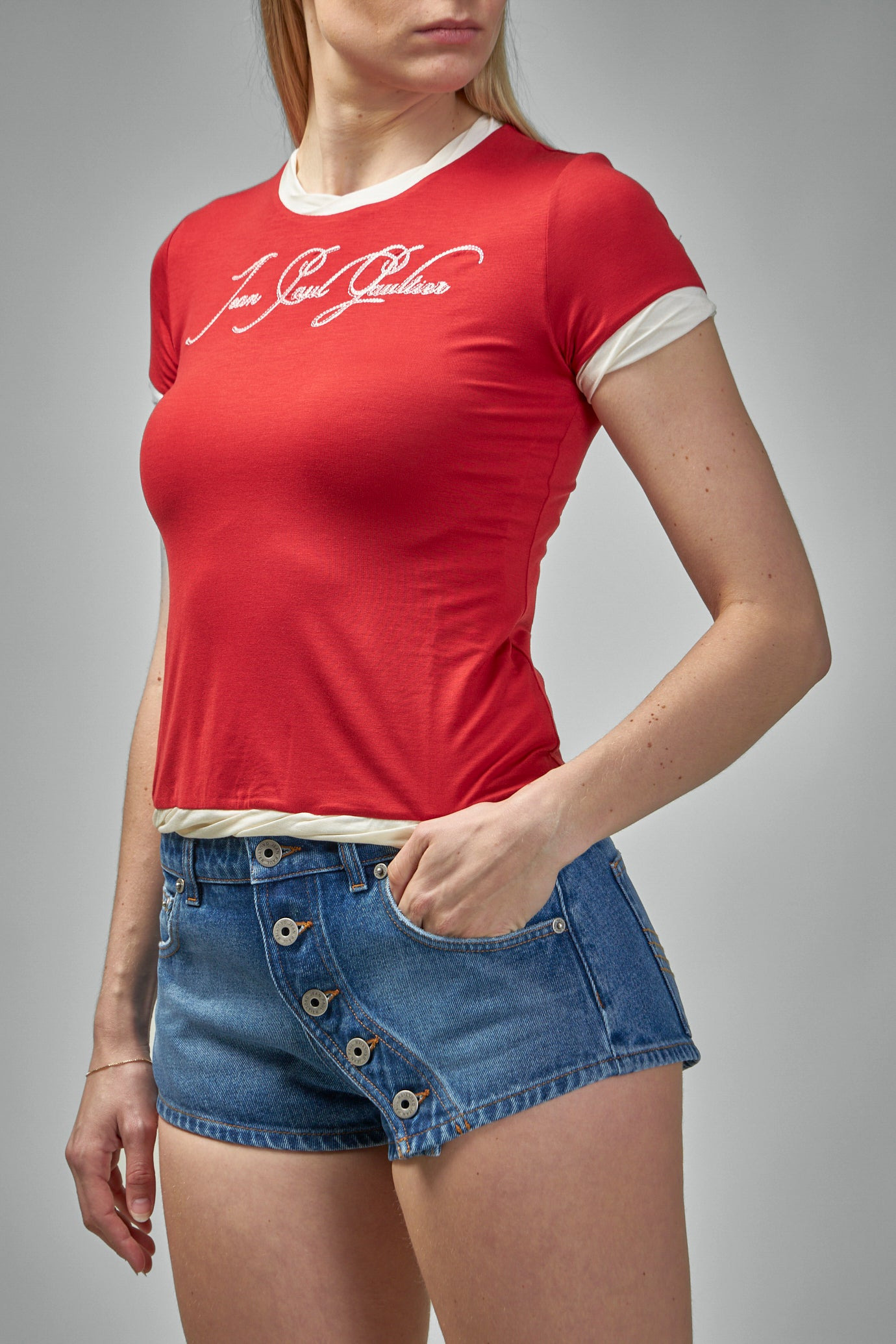 Thin Jersey Baby-Tee Printed ''Tattoo'' - 4