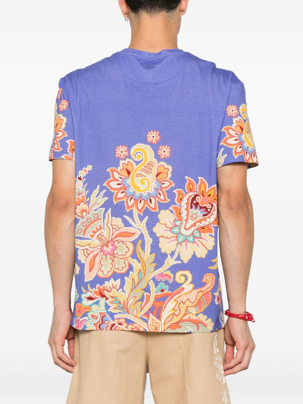 floral-print paisley T-shirt - 3