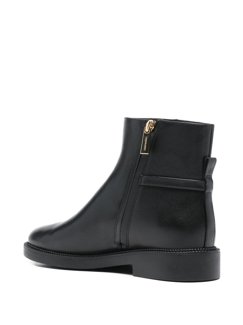 side-zip leather ankle boots 3