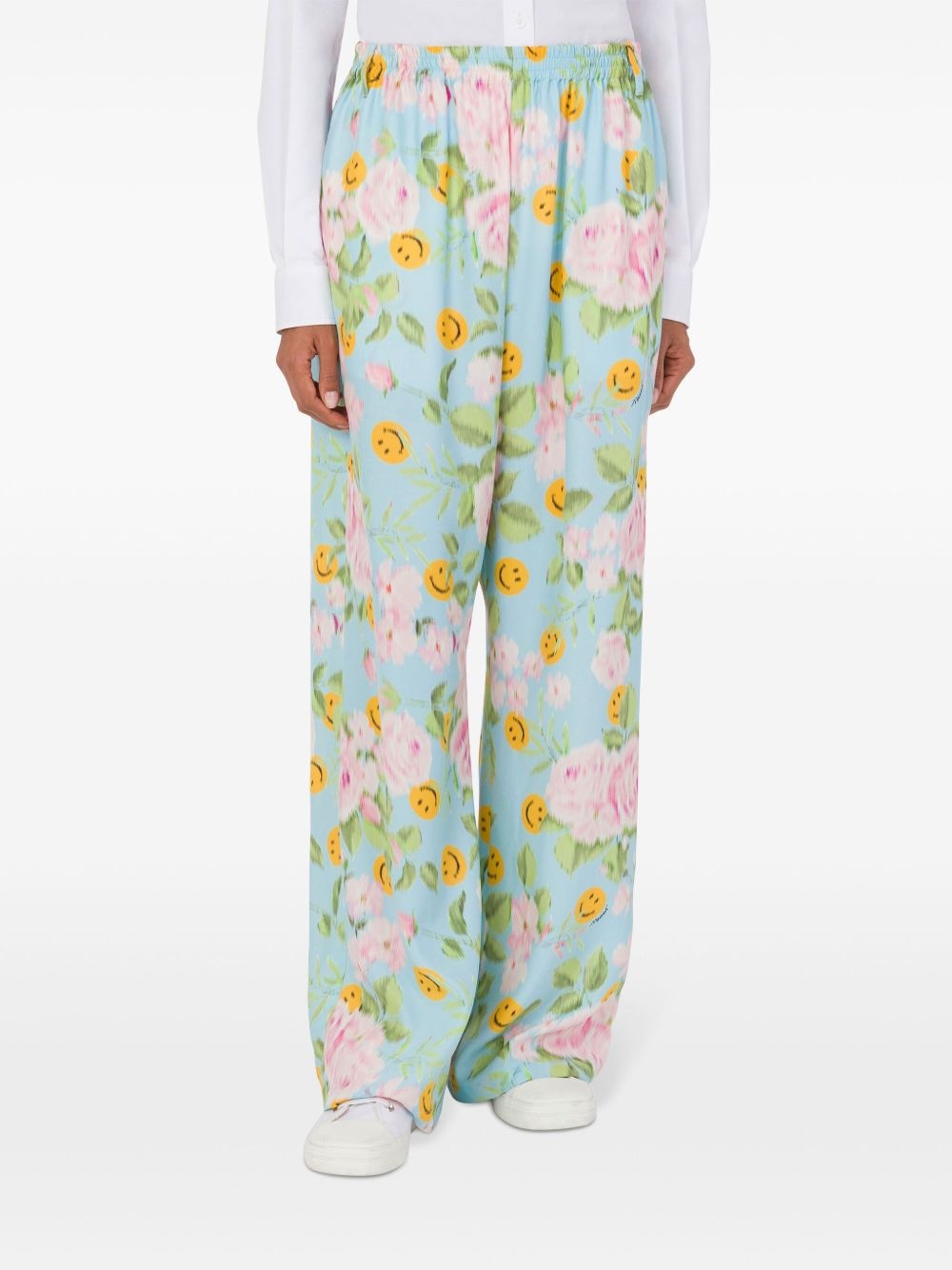 floral-print palazzo pants - 2