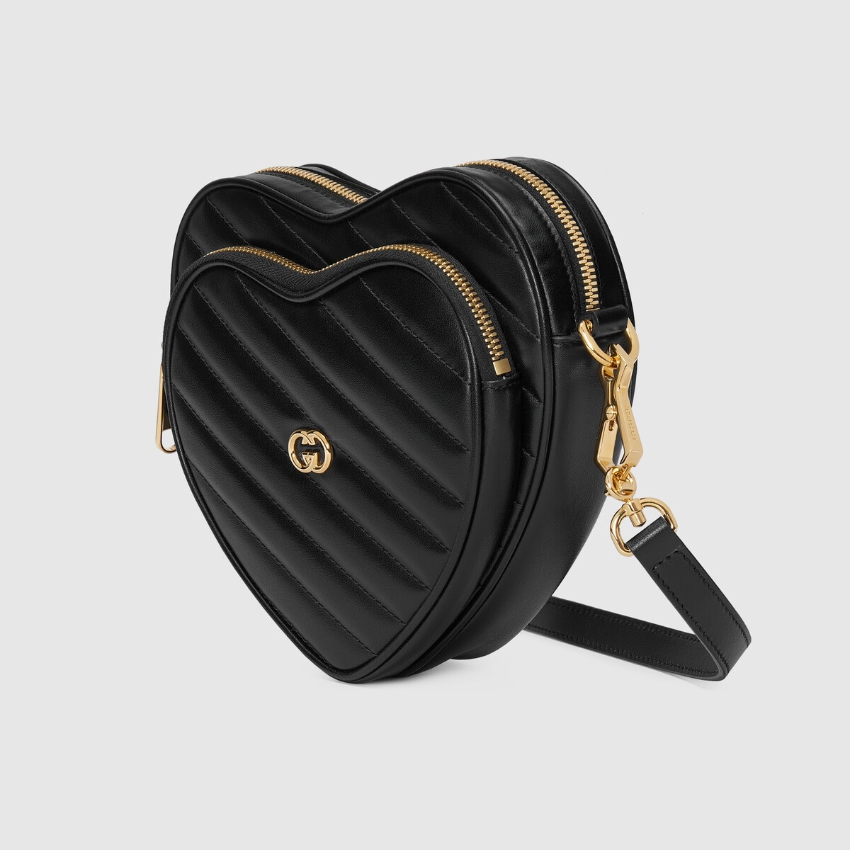 Interlocking G mini heart shoulder bag - 2