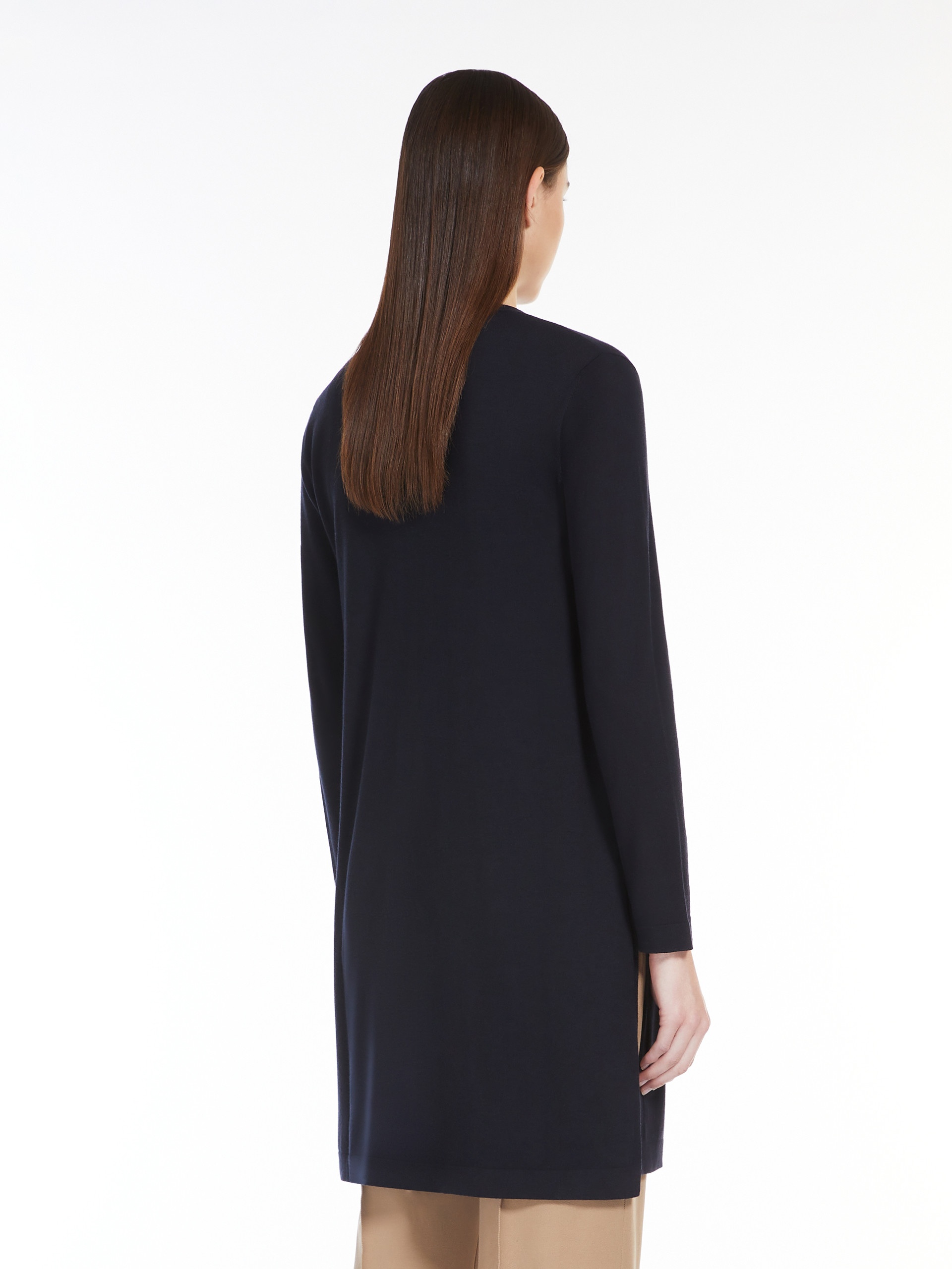 PLATANI Long wool yarn cardigan - 4