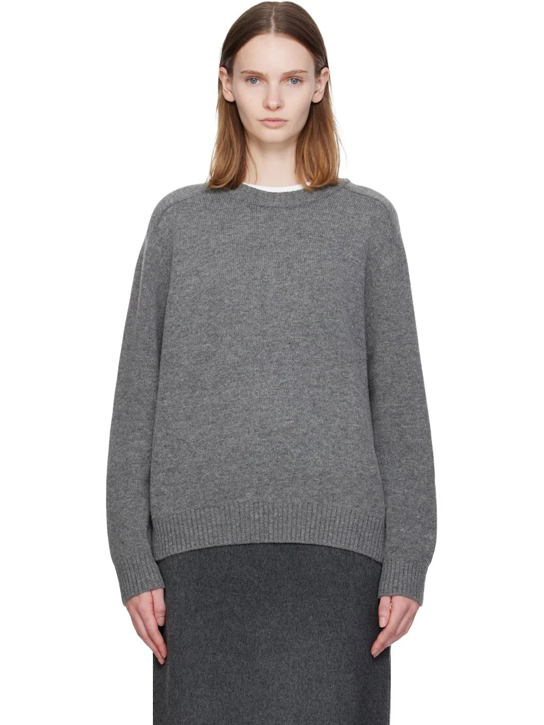 Gray Jude Round Sweater - 1