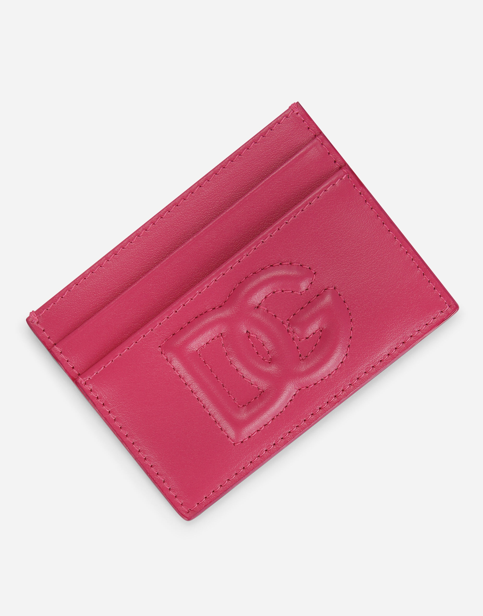 Calfskin card holder with DG Logo - 4