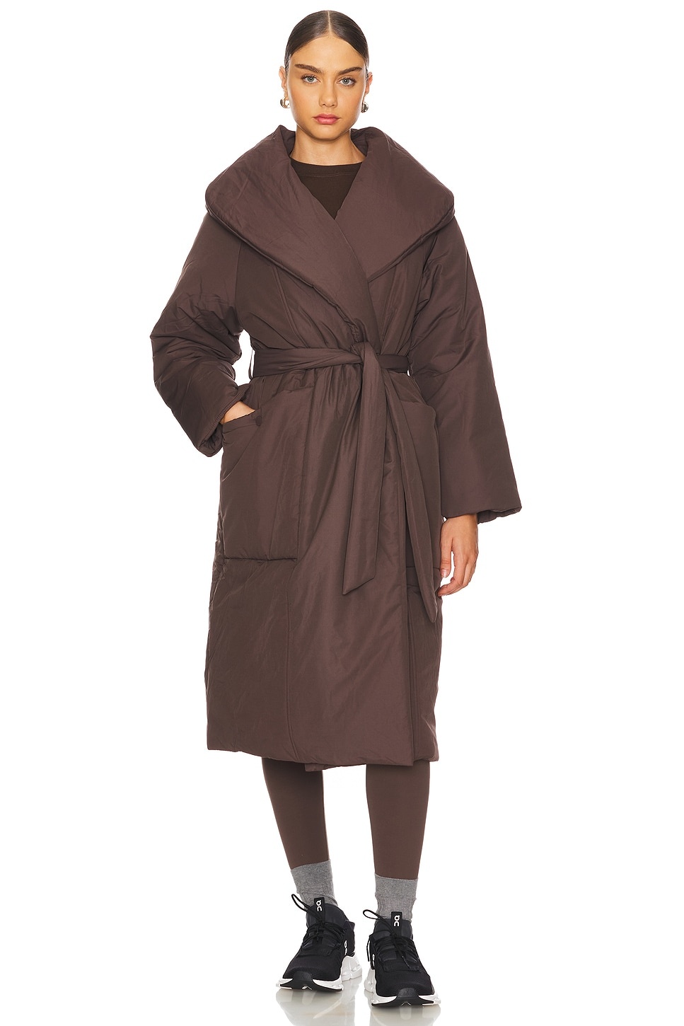 Ana Long Wrap Puffer Coat - 1