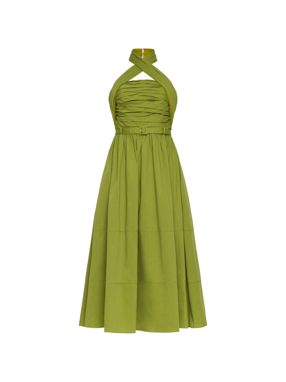 Marcie belted halterneck midi dress - 1