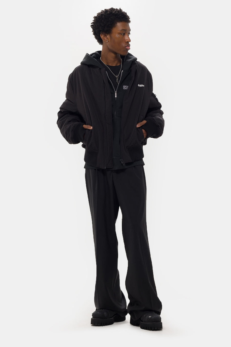 032c Guest List Classic Bomber Jacket in Black outlook