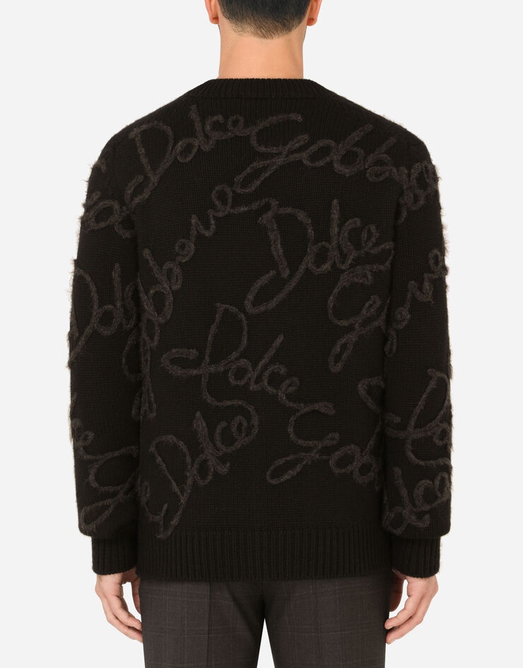 Cashmere cardigan with Dolce&Gabbana embroidery - 3