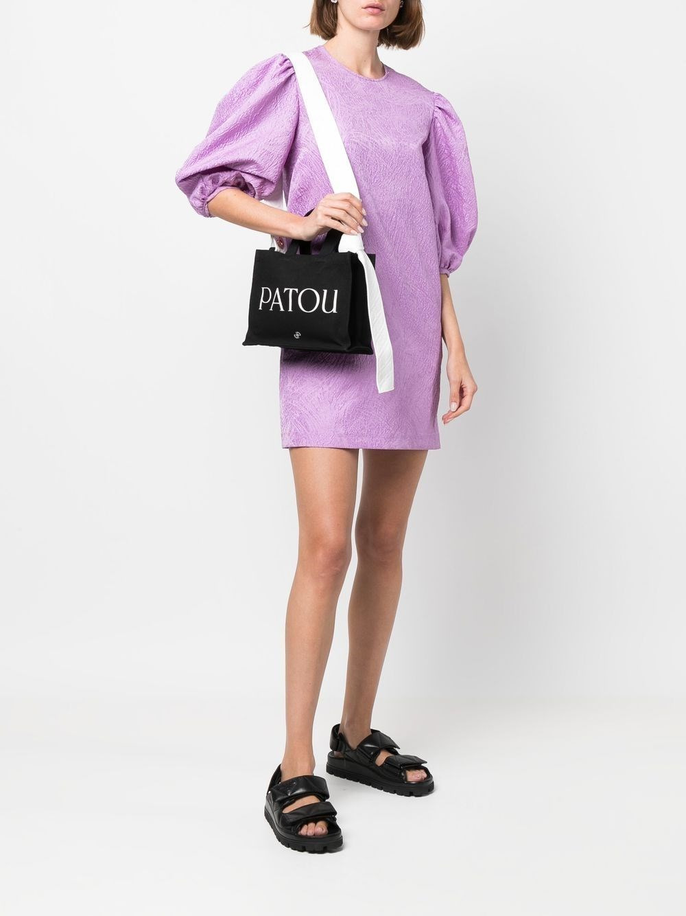 Organic cotton Patou small tote bag - 4