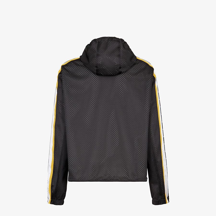 Black tech mesh windbreaker - 2