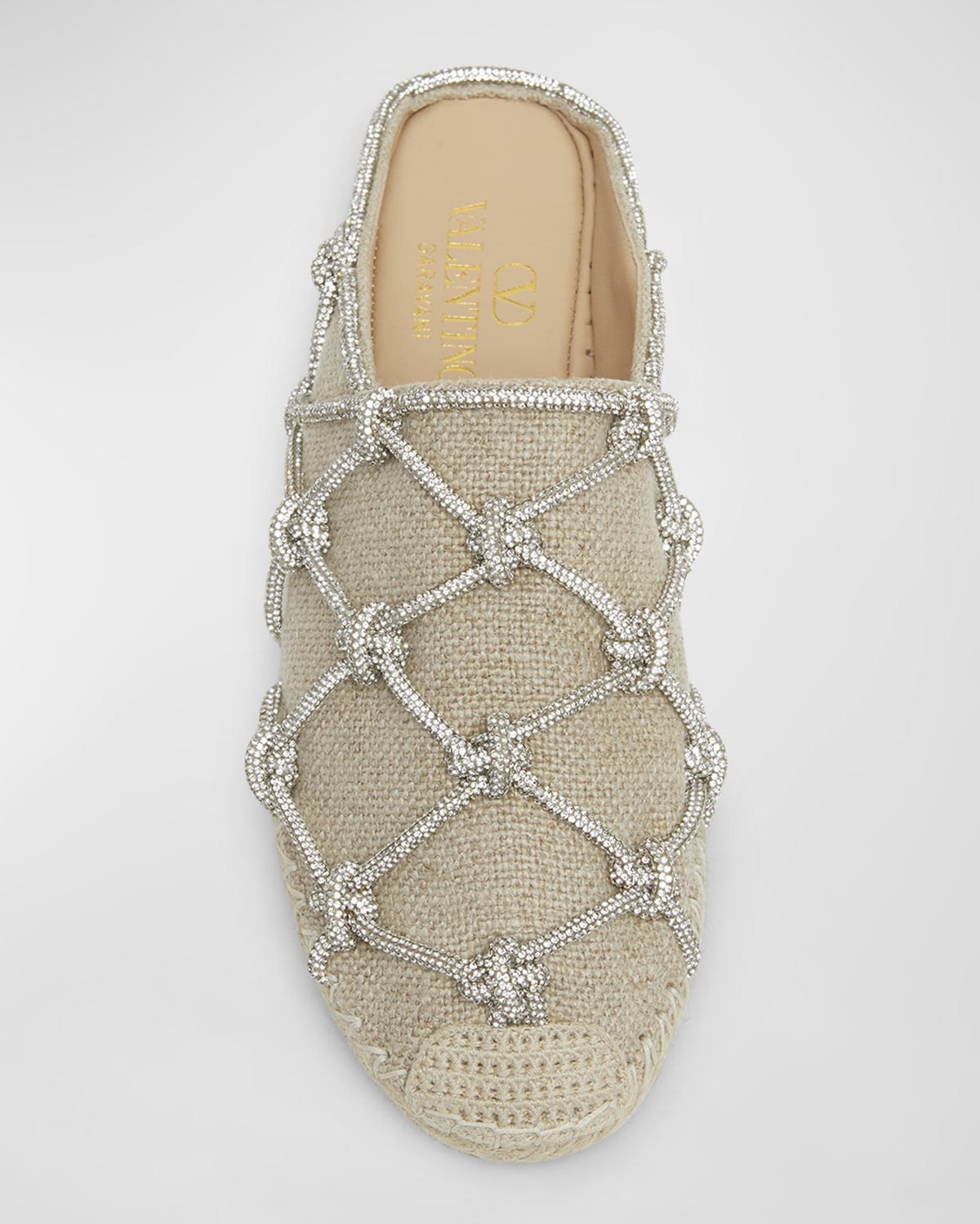 Knot Caged Jute Espadrille Mules - 6