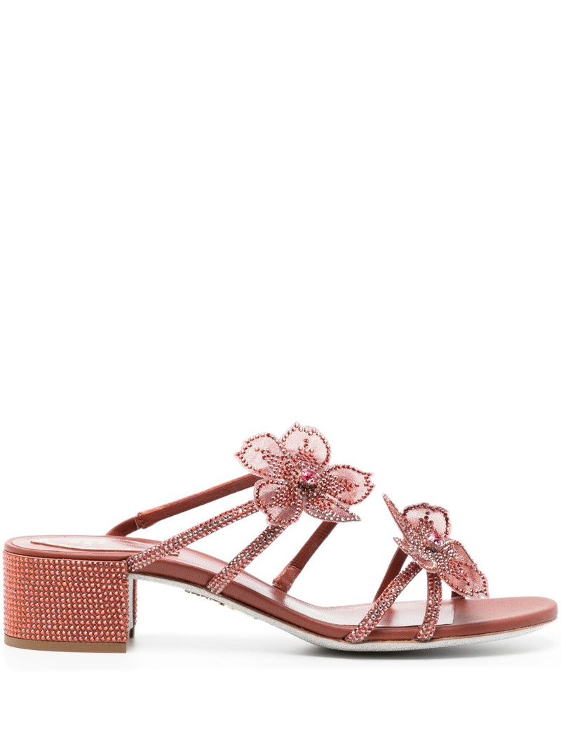 50mm Peach Flower sandals 1