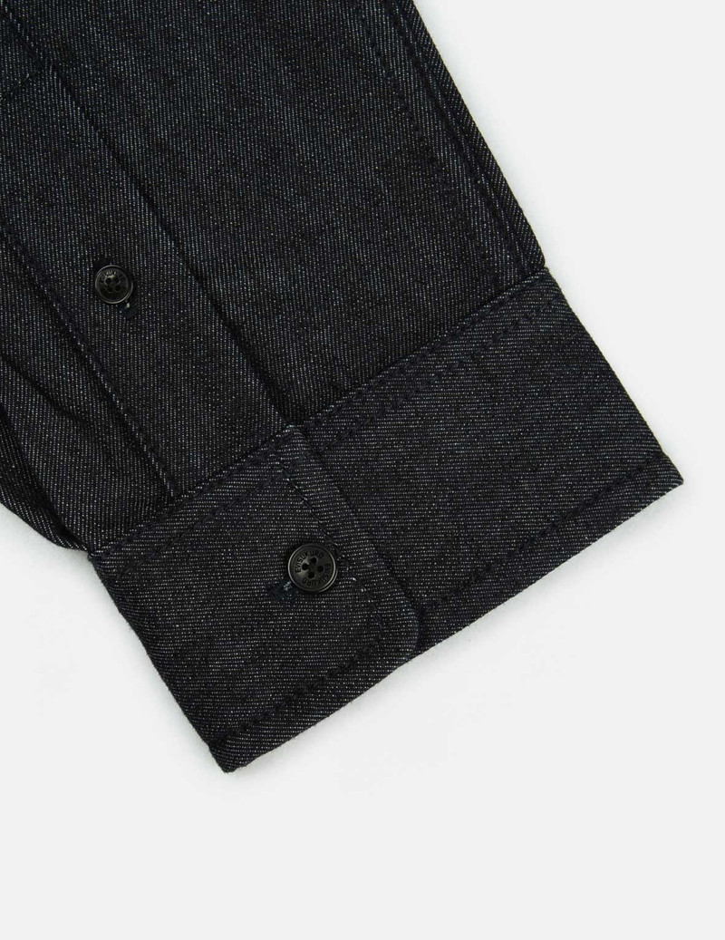 Smoky Hannya Skull Print Denim Shirt 12