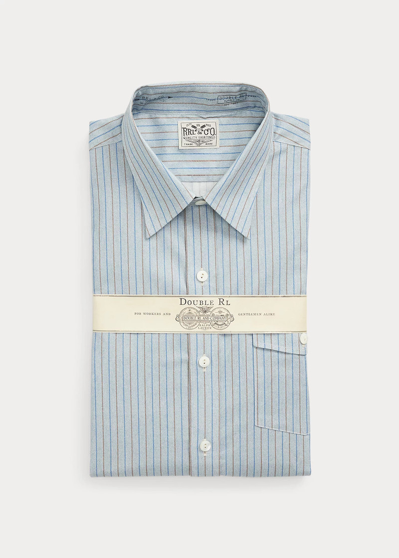 Slim Fit Stripe-Print Woven Shirt 1