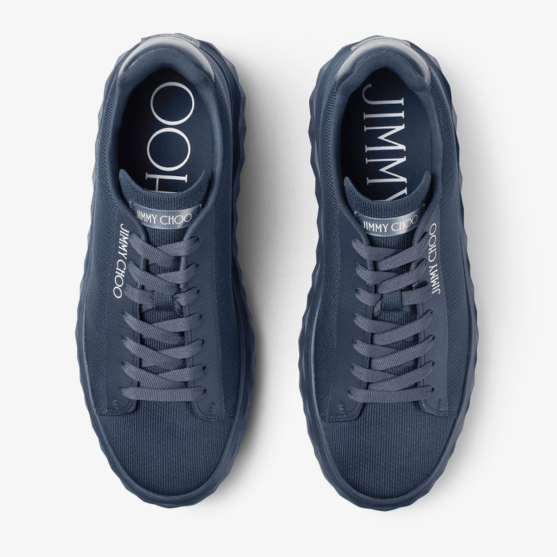 Diamond Light Maxi M Navy Knit Trainers 4