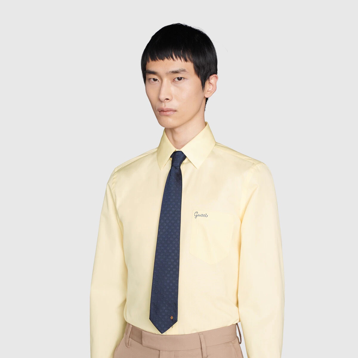 Interlocking G silk tie - 4