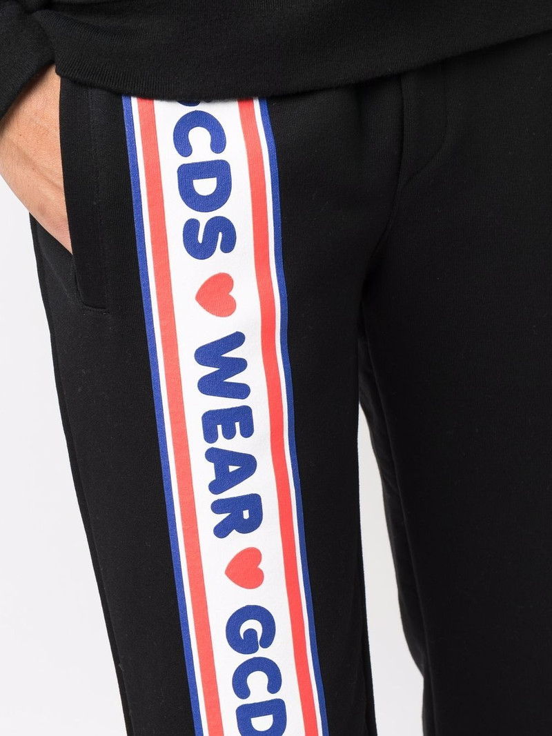 side logo stripe track pants 5