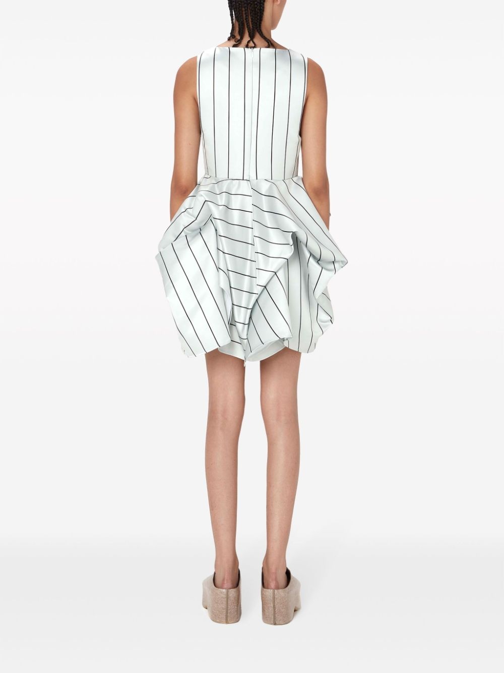 sleeveless peplum minidress - 4
