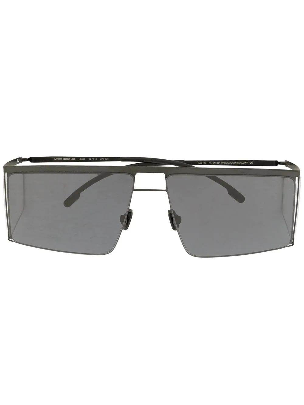 x Helmut Lang square sunglasses - 1