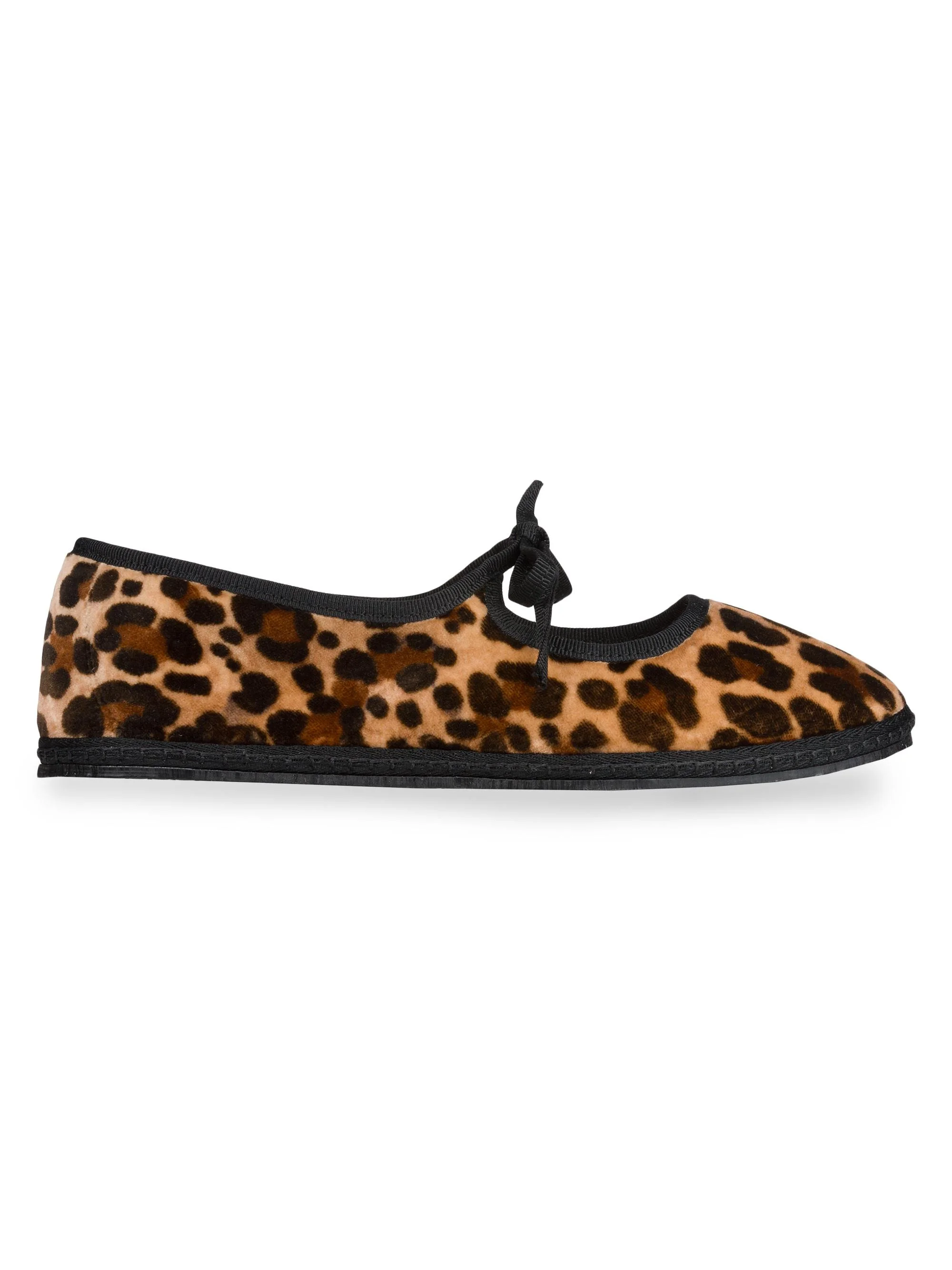 Women's Timeless Brigitte Tiepolo Leopard Cotton Velvet Slippers - Tiepolo - 1