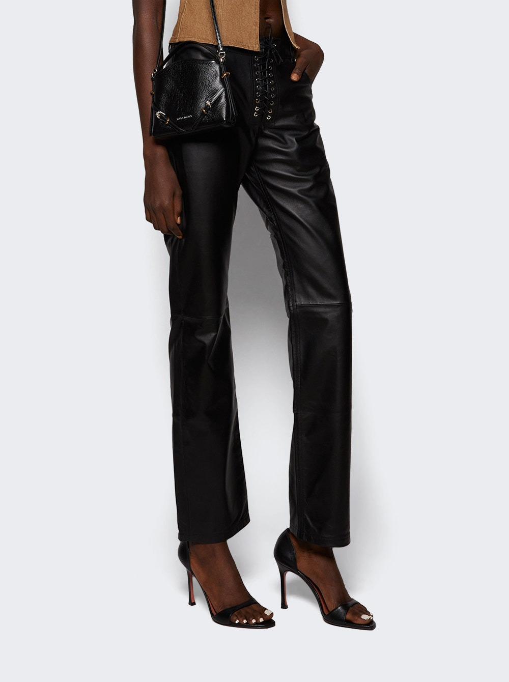 Agnese Sandal Black Nappa Leather - 2