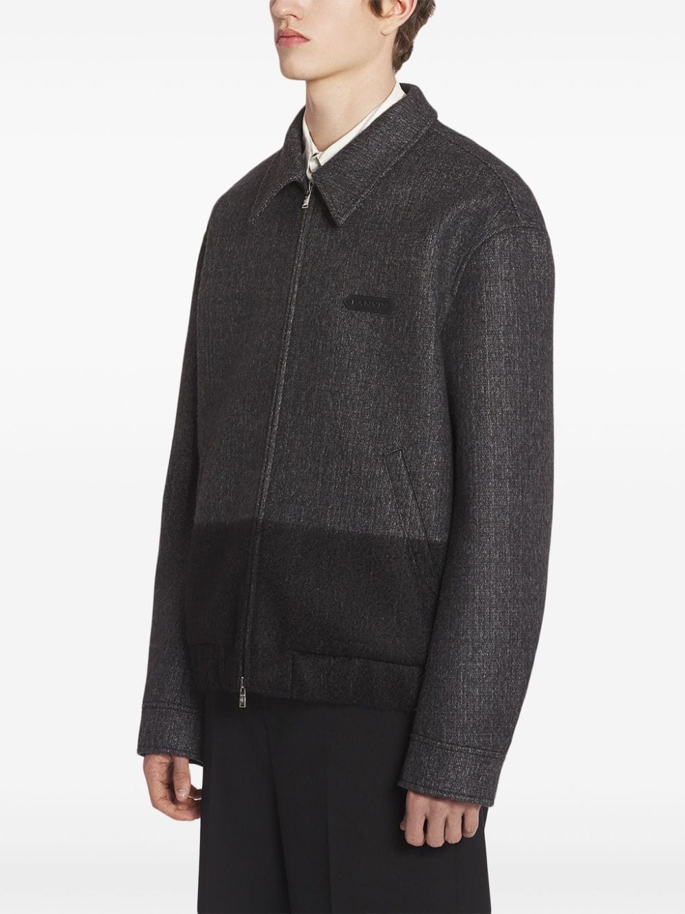 two-tone bomber jacket - 2