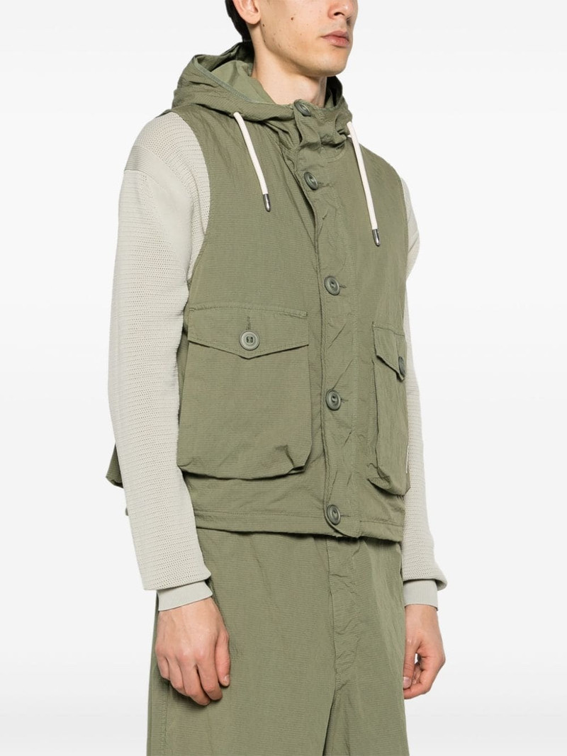 sleeveless ripstop hooded jacket 3
