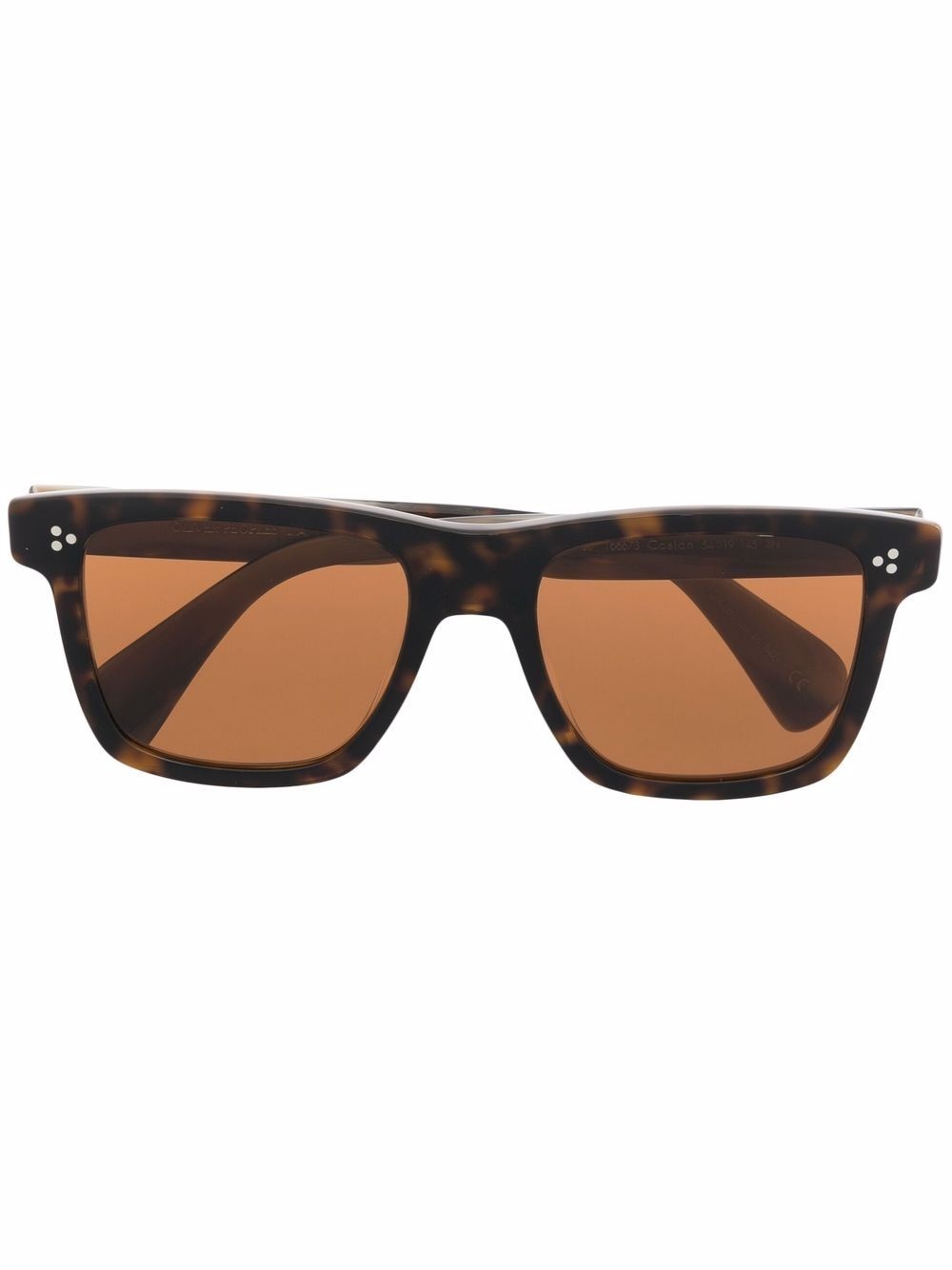 oversized rectangular-frame sunglasses - 1