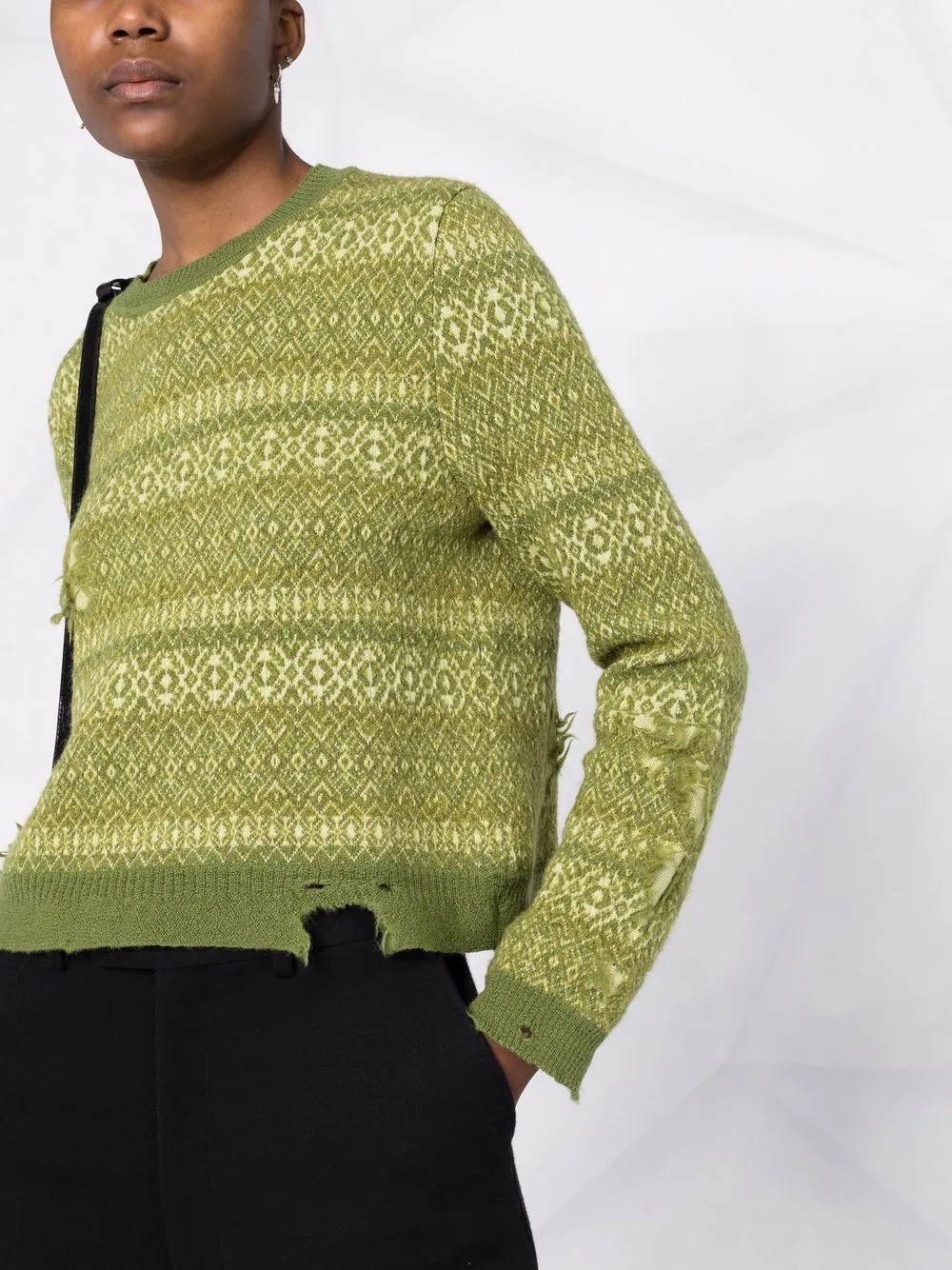 Fair Isle distressed-finish jumper - 5