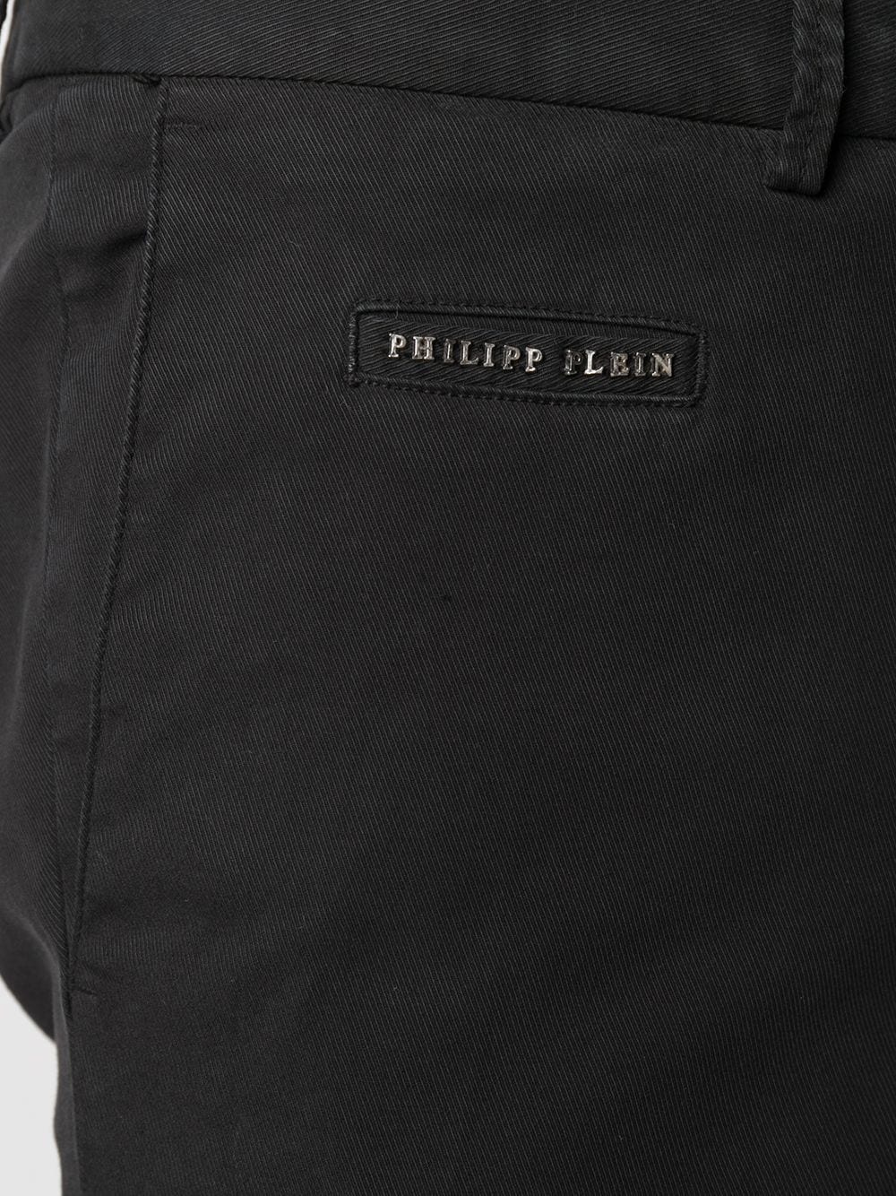 logo-plaque straight leg chinos - 5