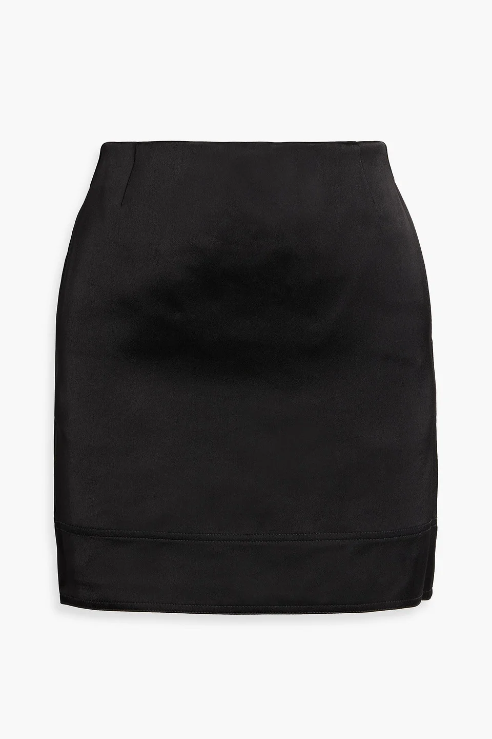 Satin-crepe mini skirt - 1