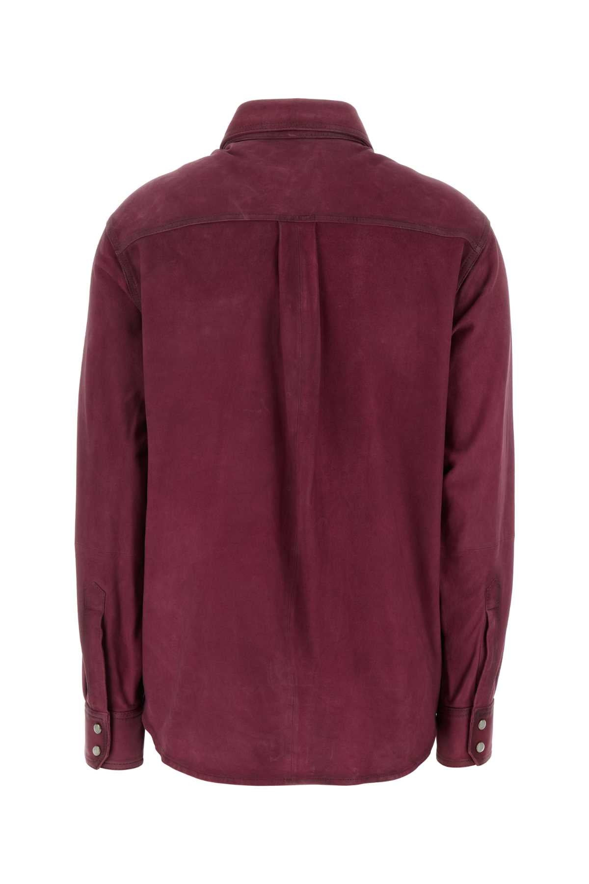 Isabel Marant Women Fuchsia Suede Danisia Shirt - 2
