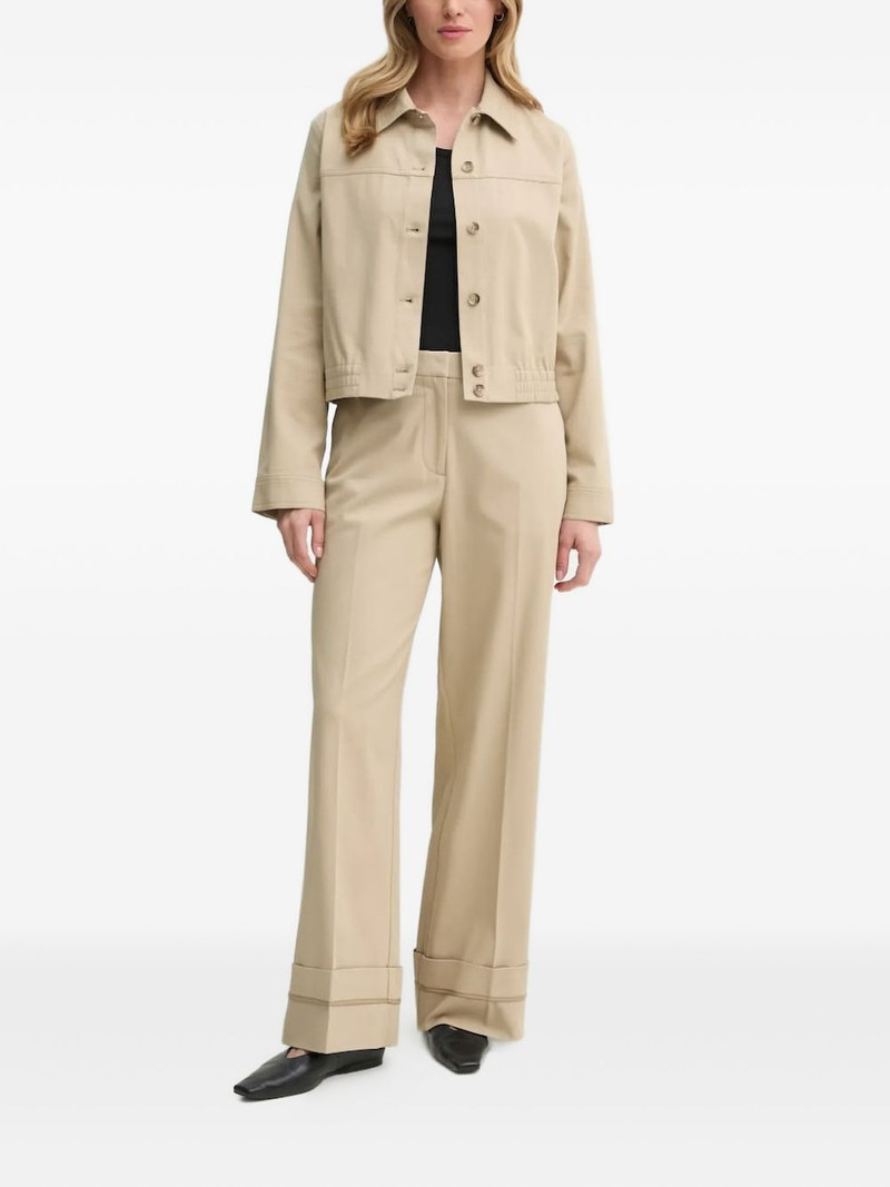SAMSØE SAMSØE cuffed wide-leg trousers outlook