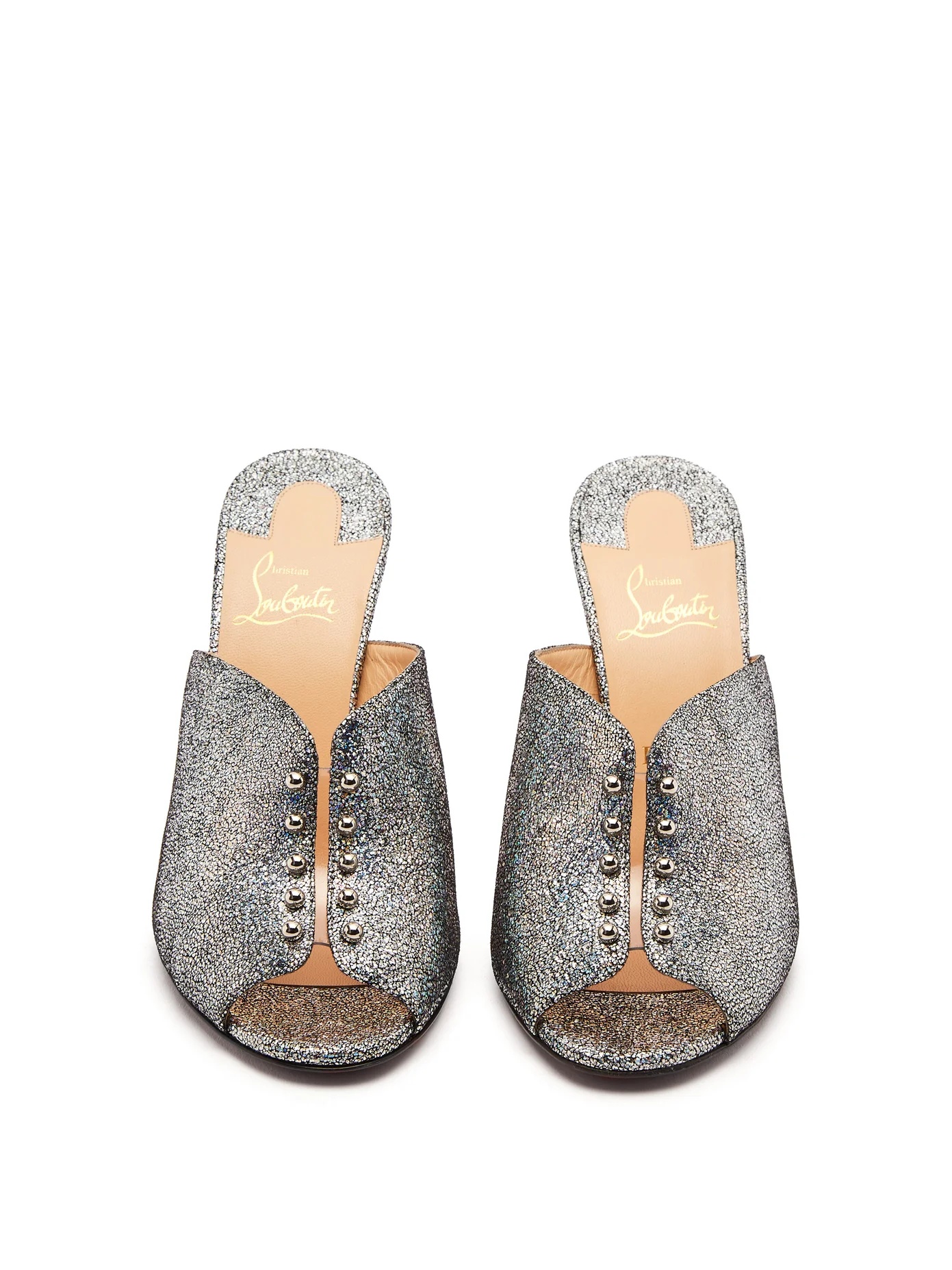 Predumule 85 metallic suede mules - 5