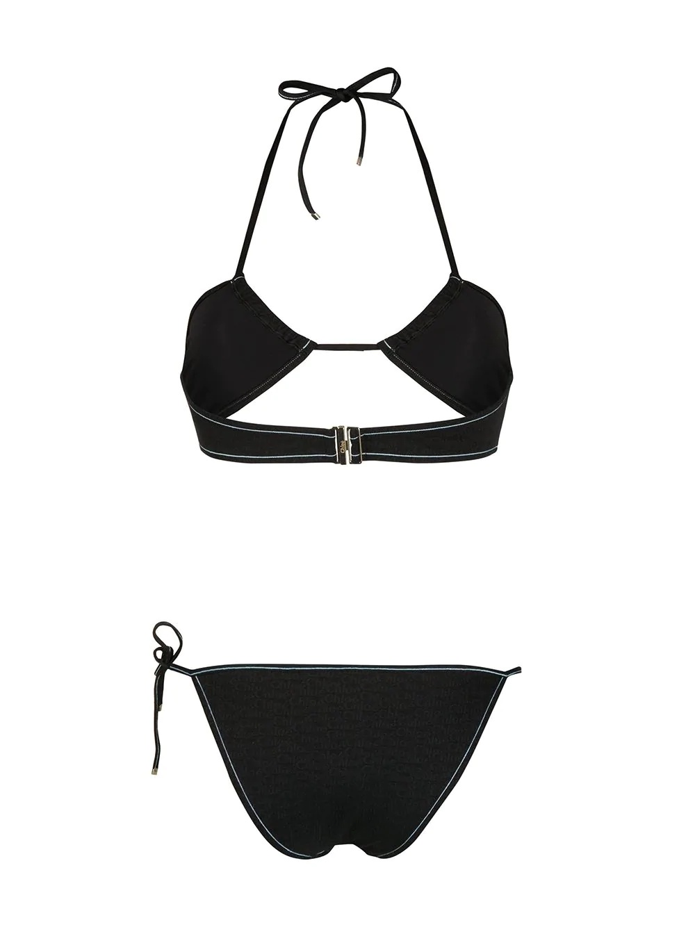 contrast-stitch bikini - 2