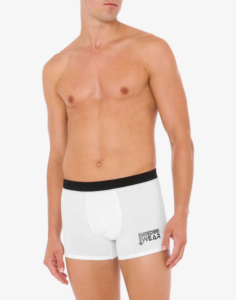 Moschino STRETCH JERSEY BOXERS WITH ARROW LOGO outlook