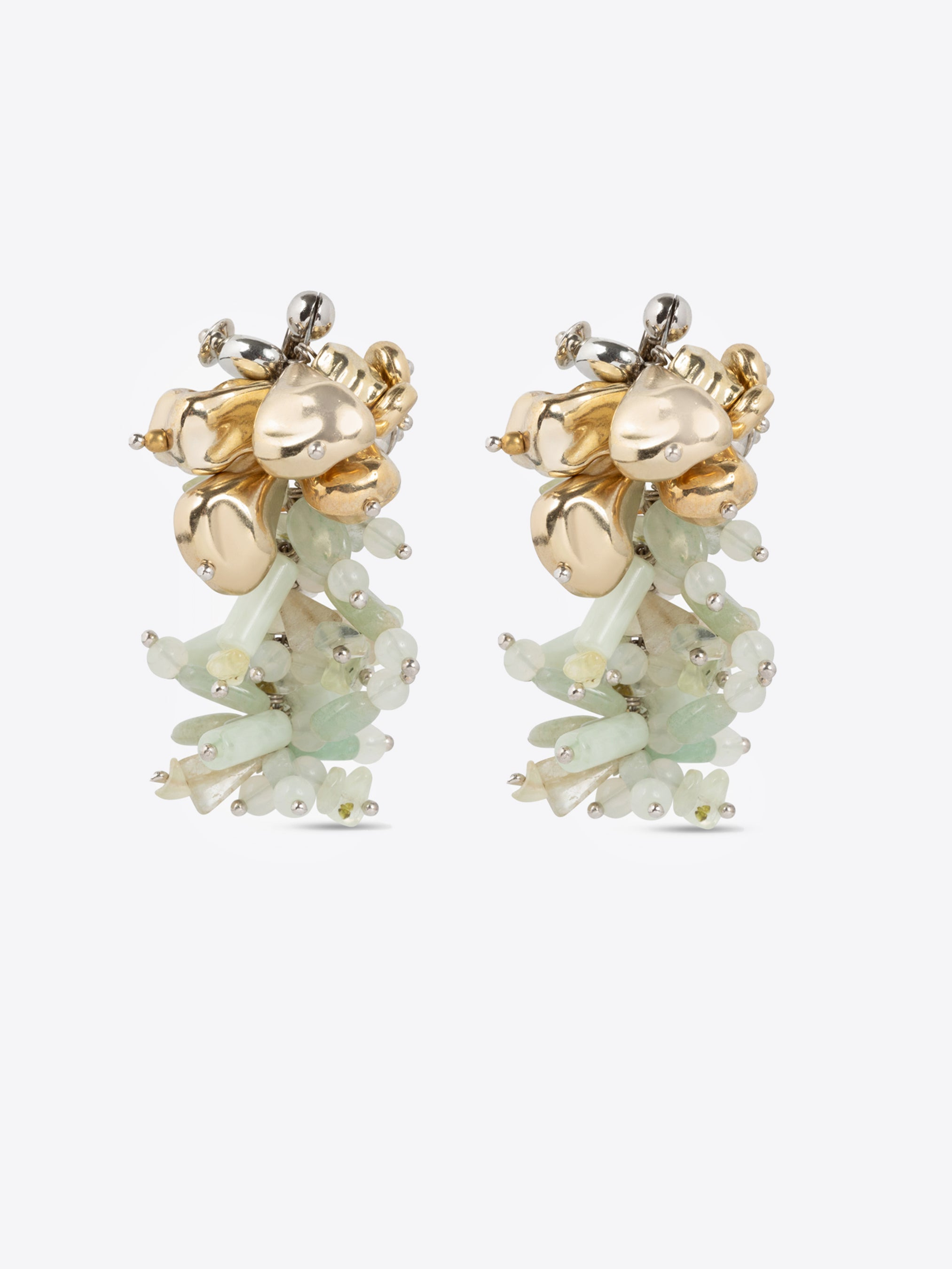 CONTRAST EMBROIDERED EARRINGS - 2