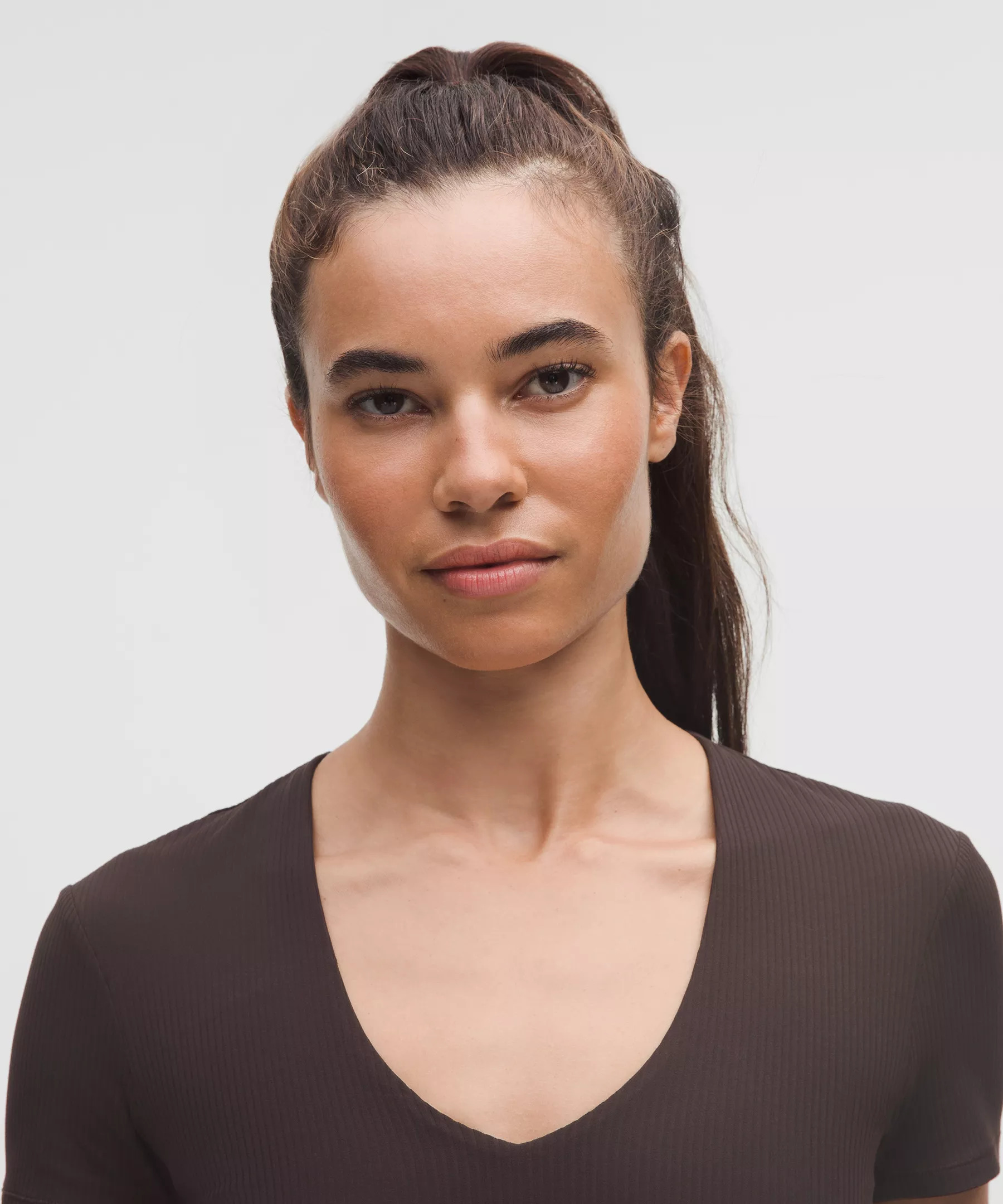 All It Takes Ribbed Nulu V-Neck T-Shirt *B–D Cups - 4