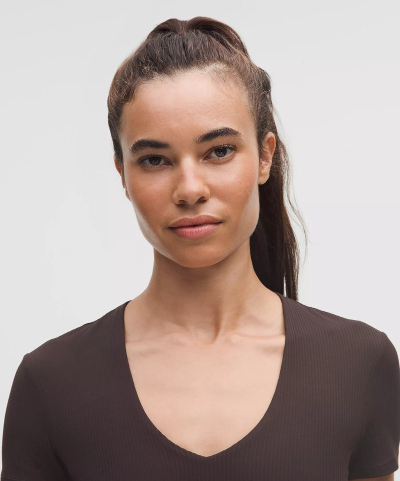 All It Takes Ribbed Nulu V-Neck T-Shirt *B–D Cups 4